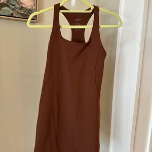 Brown Sleeveless tennis Dress